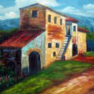 Country and house 20x28 in. stretched Oil Painting Canvas Art Wall Decor modern004 Country and house 20x28 in. stretched Oil Painting Canvas Art Wall Decor modern004