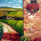 Country and house 20x28 in. stretched Oil Painting Canvas Art Wall Decor modern005 Country and house 20x28 in. stretched Oil Painting Canvas Art Wall Decor modern005