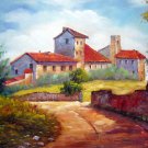 Country and house 20x28 in. stretched Oil Painting Canvas Art Wall Decor modern010 Country and house 20x28 in. stretched Oil Painting Canvas Art Wall Decor modern010