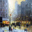London 20x28 in. stretched Oil Painting Canvas Art Wall Decor modern101