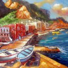 Seaside 20x28 in. stretched Oil Painting Canvas Art Wall Decor modern001
