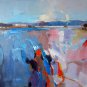 Abstract 20x24 in. stretched Oil Painting Canvas Art Wall Decor modern308