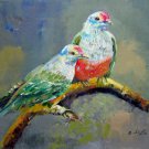 Parrot 20x24 in. stretched Oil Painting Canvas Art Wall Decor modern102
