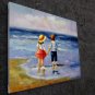 play at the beach 20x24 in. stretched Oil Painting Canvas Art Wall Decor modern209
