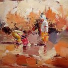 play at the beach 20x24 in. stretched Oil Painting Canvas Art Wall Decor modern223 play at the beach 20x24 in. stretched Oil Painting Canvas Art Wall Decor modern223