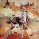 play at the beach 20x24 in. stretched Oil Painting Canvas Art Wall Decor modern228