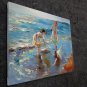 play at the beach 20x24 in. stretched Oil Painting Canvas Art Wall Decor modern240