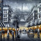 Paris 20x24 in. stretched Oil Painting Canvas Art Wall Decor modern401