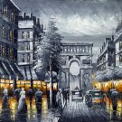 Paris 20x24 in. stretched Oil Painting Canvas Art Wall Decor modern407