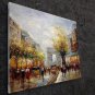 Paris 20x24 in. stretched Oil Painting Canvas Art Wall Decor modern436