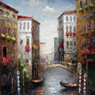 Venice 20x24 in. stretched Oil Painting Canvas Art Wall Decor modern018
