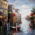Venice 20x24 in. stretched Oil Painting Canvas Art Wall Decor modern020