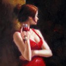 Drinking 20x24 in. stretched Oil Painting Canvas Art Wall Decor modern008