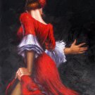 Fiery dance 20x24 in. stretched Oil Painting Canvas Art Wall Decor modern101