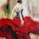 Fiery dance 20x24 in. stretched Oil Painting Canvas Art Wall Decor modern109