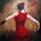 Fiery dance 20x24 in. stretched Oil Painting Canvas Art Wall Decor modern110