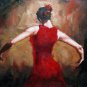 Fiery dance 20x24 in. stretched Oil Painting Canvas Art Wall Decor modern110