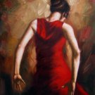 Fiery dance 20x24 in. stretched Oil Painting Canvas Art Wall Decor modern15D