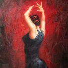 Fiery dance 20x24 in. stretched Oil Painting Canvas Art Wall Decor modern16D