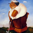 Golf 20x24 in. stretched Oil Painting Canvas Art Wall Decor modern001