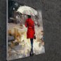 Shopping Girl 20x24 in. stretched Oil Painting Canvas Art Wall Decor modern020