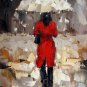 Shopping Girl 20x24 in. stretched Oil Painting Canvas Art Wall Decor modern021