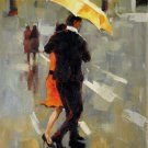 Umbrella 20x24 in. stretched Oil Painting Canvas Art Wall Decor modern011