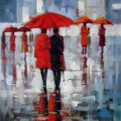 Umbrella 20x24 in. stretched Oil Painting Canvas Art Wall Decor modern012