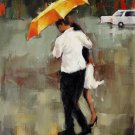 Umbrella 20x24 in. stretched Oil Painting Canvas Art Wall Decor modern017