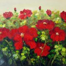 Red Flower 20x24 in. stretched Oil Painting Canvas Art Wall Decor modern104