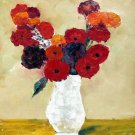 Vase Flower 20x24 in. stretched Oil Painting Canvas Art Wall Decor modern201