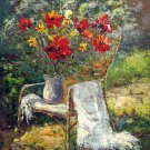 Vase Flower 20x24 in. stretched Oil Painting Canvas Art Wall Decor modern207