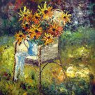 Vase Flower 20x24 in. stretched Oil Painting Canvas Art Wall Decor modern208