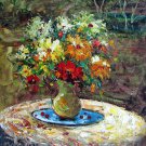 Vase Flower 20x24 in. stretched Oil Painting Canvas Art Wall Decor modern210