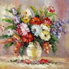Vase Flower 20x24 in. stretched Oil Painting Canvas Art Wall Decor modern216