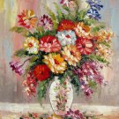 Vase Flower 20x24 in. stretched Oil Painting Canvas Art Wall Decor modern217