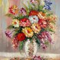 Vase Flower 20x24 in. stretched Oil Painting Canvas Art Wall Decor modern217