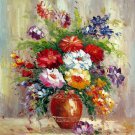 Vase Flower 20x24 in. stretched Oil Painting Canvas Art Wall Decor modern218