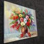Vase Flower 20x24 in. stretched Oil Painting Canvas Art Wall Decor modern219