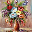 Vase Flower 20x24 in. stretched Oil Painting Canvas Art Wall Decor modern223