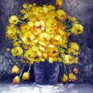 Vase Flower 20x24 in. stretched Oil Painting Canvas Art Wall Decor modern225