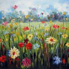 Flowe field 20x24 in. stretched Oil Painting Canvas Art Wall Decor modern201 Flowe field 20x24 in. stretched Oil Painting Canvas Art Wall Decor modern201