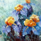 Flowers 20x24 in. stretched Oil Painting Canvas Art Wall Decor modern201