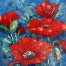 Poppies 20x24 in. stretched Oil Painting Canvas Art Wall Decor modern005 Poppies 20x24 in. stretched Oil Painting Canvas Art Wall Decor modern005