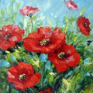 Poppies 20x24 in. stretched Oil Painting Canvas Art Wall Decor modern006