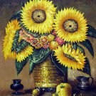 Sunflower 20x24 in. stretched Oil Painting Canvas Art Wall Decor modern002