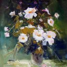 Vase Flower 20x24 in. stretched Oil Painting Canvas Art Wall Decor modern302