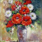 Vase Flower 20x24 in. stretched Oil Painting Canvas Art Wall Decor modern304