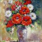 Vase Flower 20x24 in. stretched Oil Painting Canvas Art Wall Decor modern304