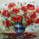 Vase Flower 20x24 in. stretched Oil Painting Canvas Art Wall Decor modern307